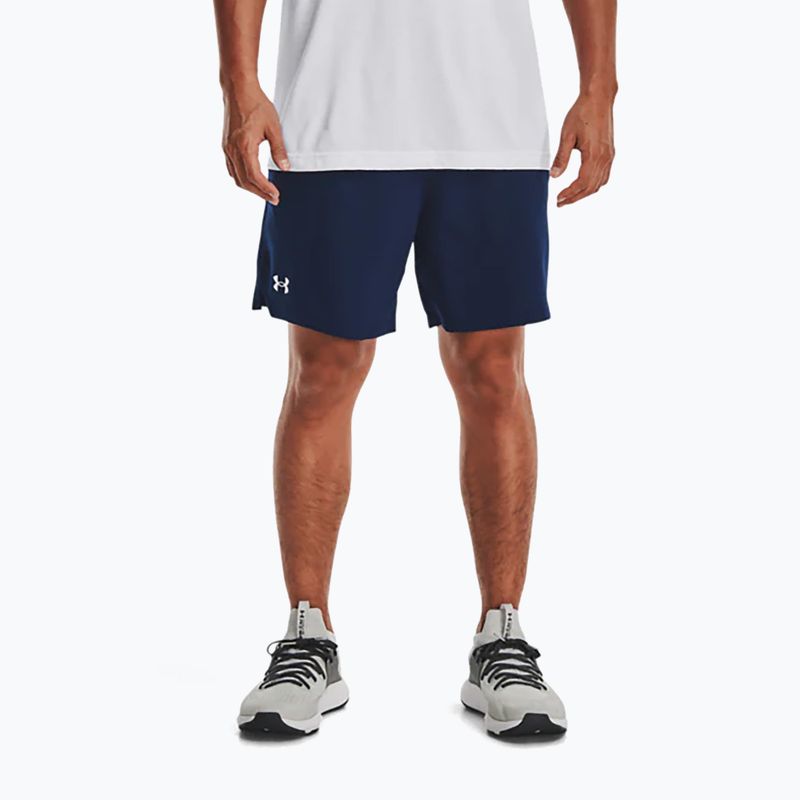 Vyriški Under Armour Vanish Woven 6in treniruočių šortai tamsiai mėlyni 1373718-408