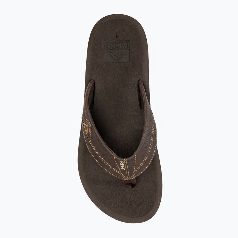 Vyriškos šlepetės per pirštą REEF Cushion Dawn brown 5