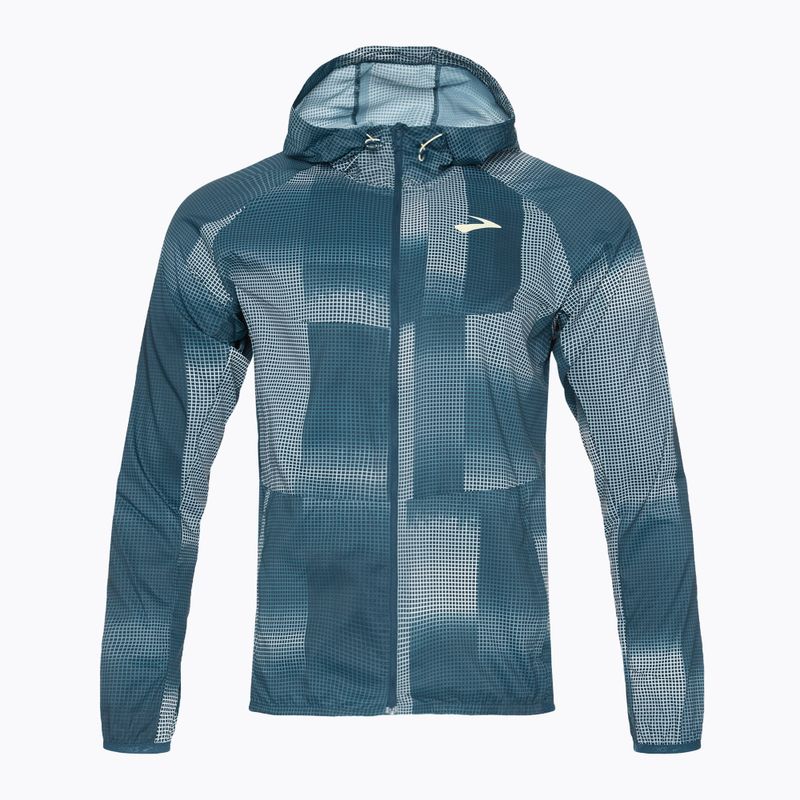 Vyriška bėgimo striukė Brooks Canopy indigo rush/altitude print