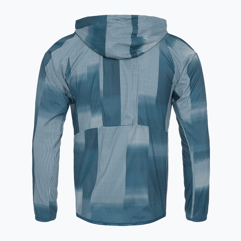 Vyriška bėgimo striukė Brooks Canopy indigo rush/altitude print 2