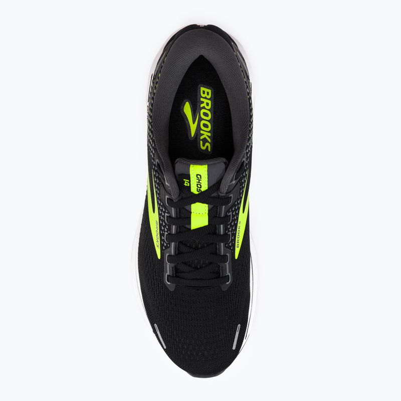 Brooks Ghost 14 vyriški bėgimo bateliai black/pearl/nightlife 6