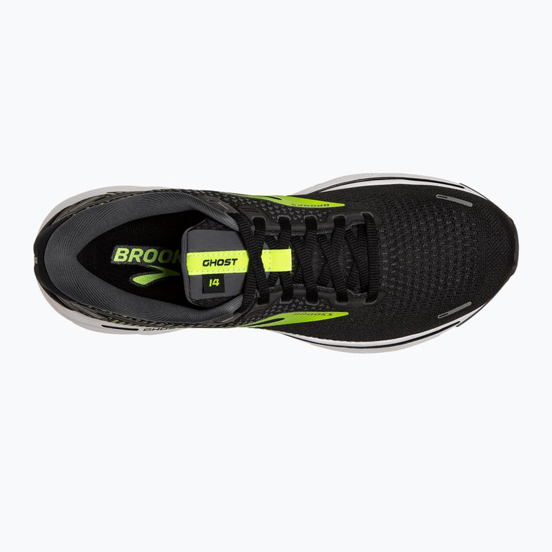 Brooks Ghost 14 vyriški bėgimo bateliai black/pearl/nightlife 12