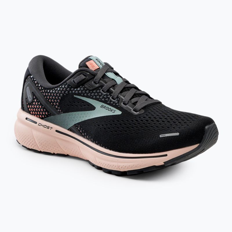 Brooks Ghost 14 moteriški bėgimo bateliai black/pearl/peach