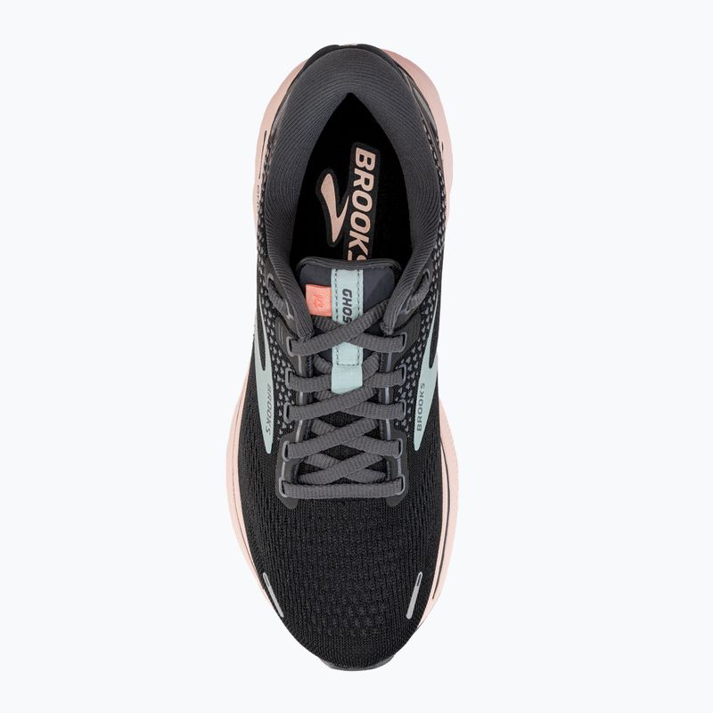 Brooks Ghost 14 moteriški bėgimo bateliai black/pearl/peach 6