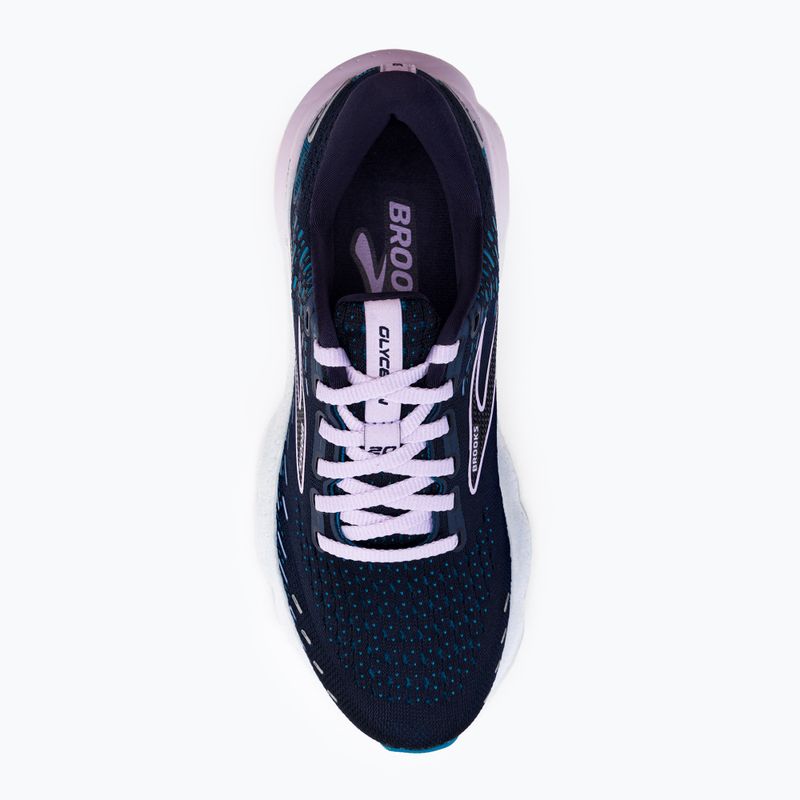 Brooks Glycerin 20 Slim Fit moteriški bėgimo bateliai Peacoat/ocean/pastel lilac 8