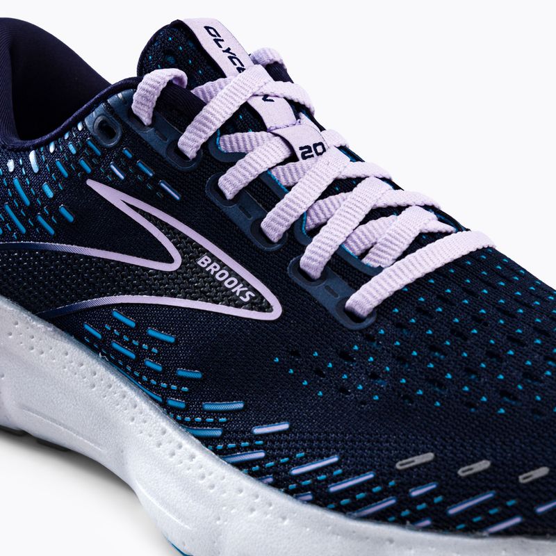 Brooks Glycerin 20 Slim Fit moteriški bėgimo bateliai Peacoat/ocean/pastel lilac 10