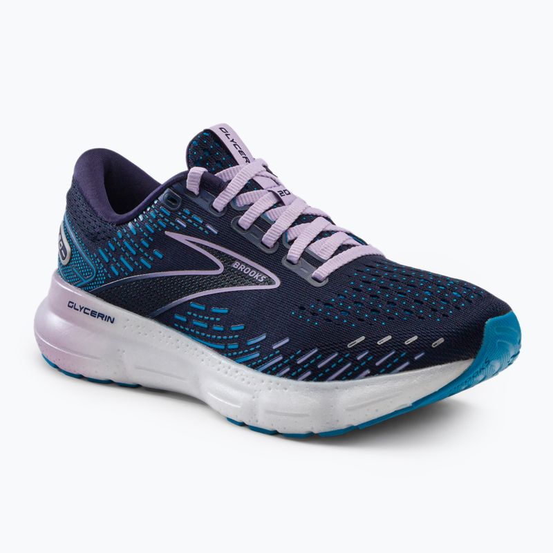 Brooks Glycerin 20 moteriški bėgimo bateliai Peacoat/ocean/pastel lilac