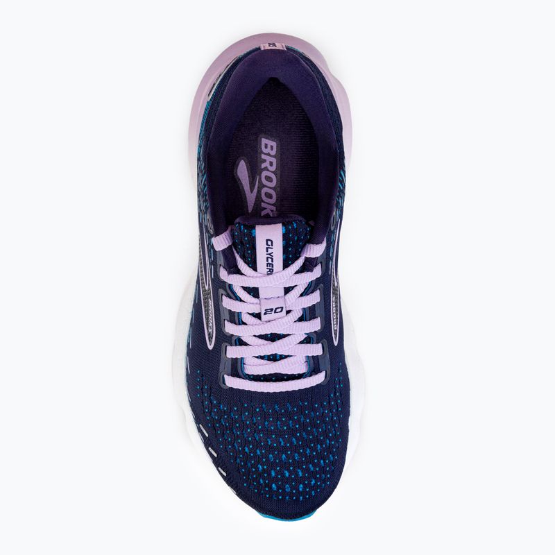 Brooks Glycerin 20 moteriški bėgimo bateliai Peacoat/ocean/pastel lilac 6