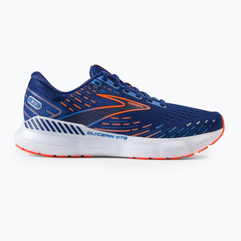 Vyriški bėgimo bateliai Brooks Glycerin GTS 20 blue depths/palace blue/orange 2