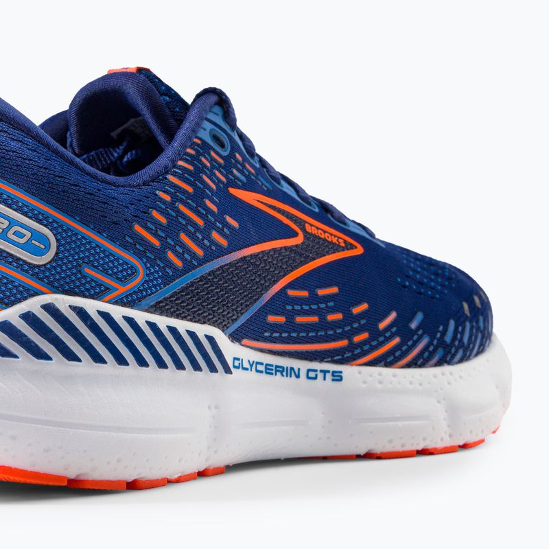 Vyriški bėgimo bateliai Brooks Glycerin GTS 20 blue depths/palace blue/orange 9