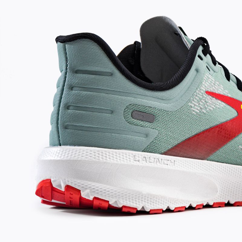 Brooks Launch 9 vyriški bėgimo bateliai blue surf/black/cherry tomato 8