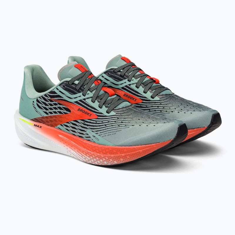 Brooks Hyperion Max vyriški bėgimo bateliai blue surf/cherry/nightlife 4