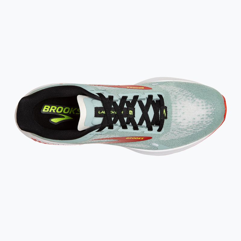 Brooks Launch GTS 9 moterų bėgimo bateliai blue surf/black/cherry tomato 12