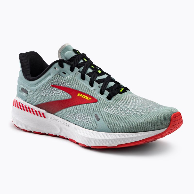Brooks Launch GTS 9 moterų bėgimo bateliai blue surf/black/cherry tomato