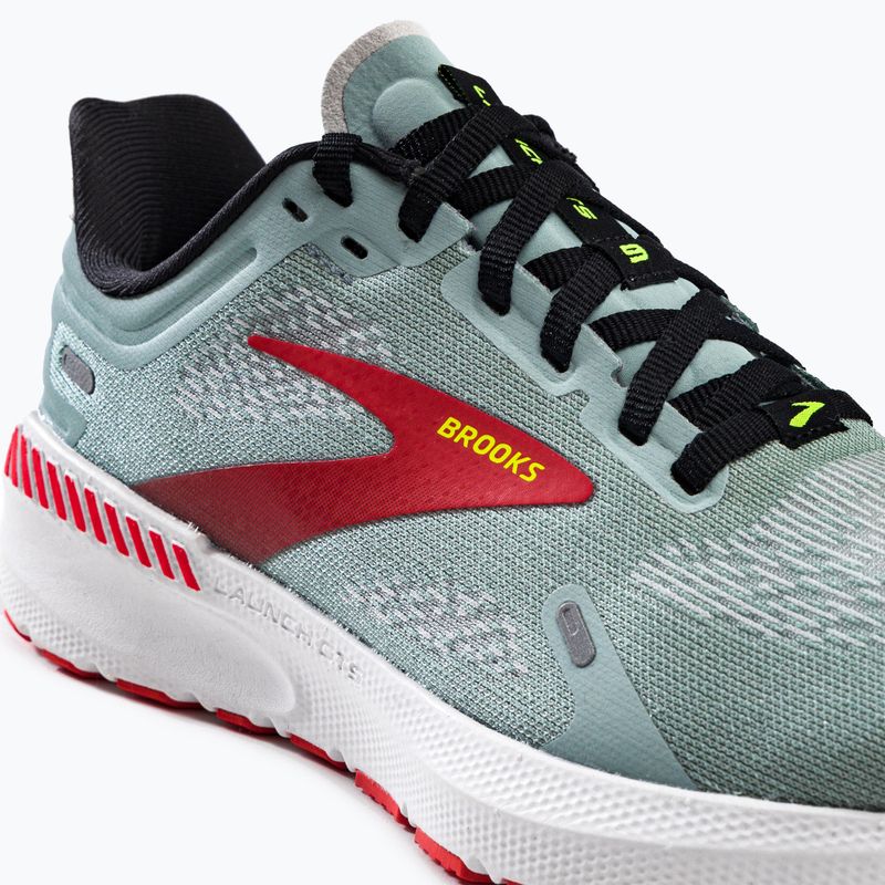 Brooks Launch GTS 9 moterų bėgimo bateliai blue surf/black/cherry tomato 8