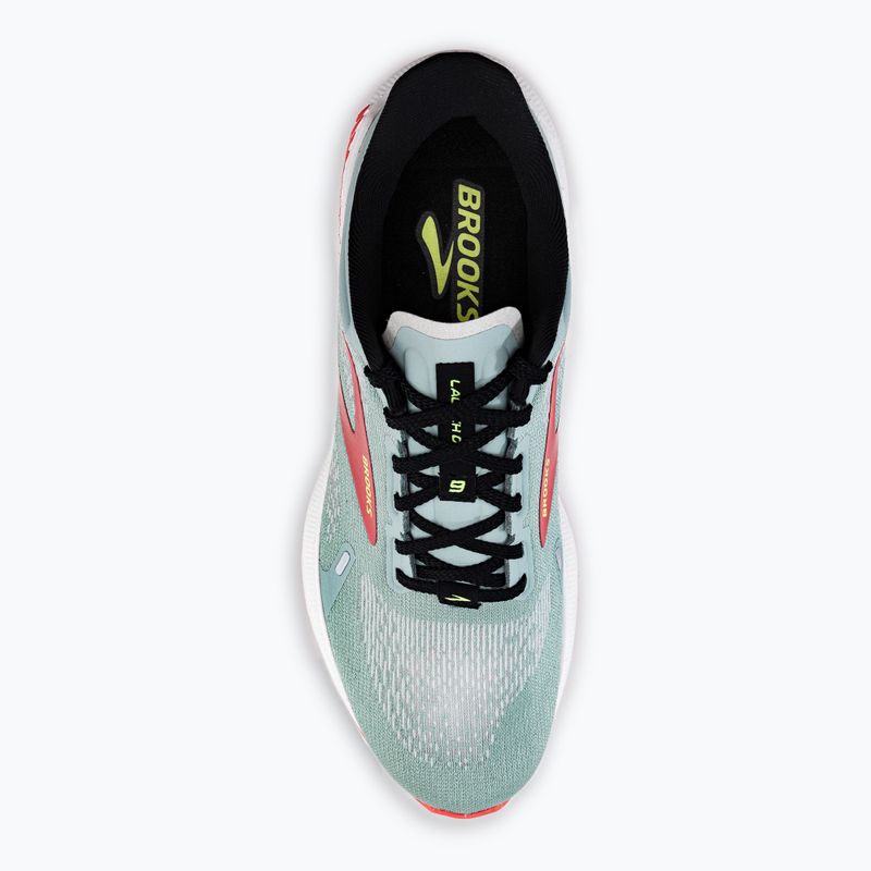 Brooks Launch GTS 9 vyriški bėgimo bateliai blue surf/black/cherry tomato 7