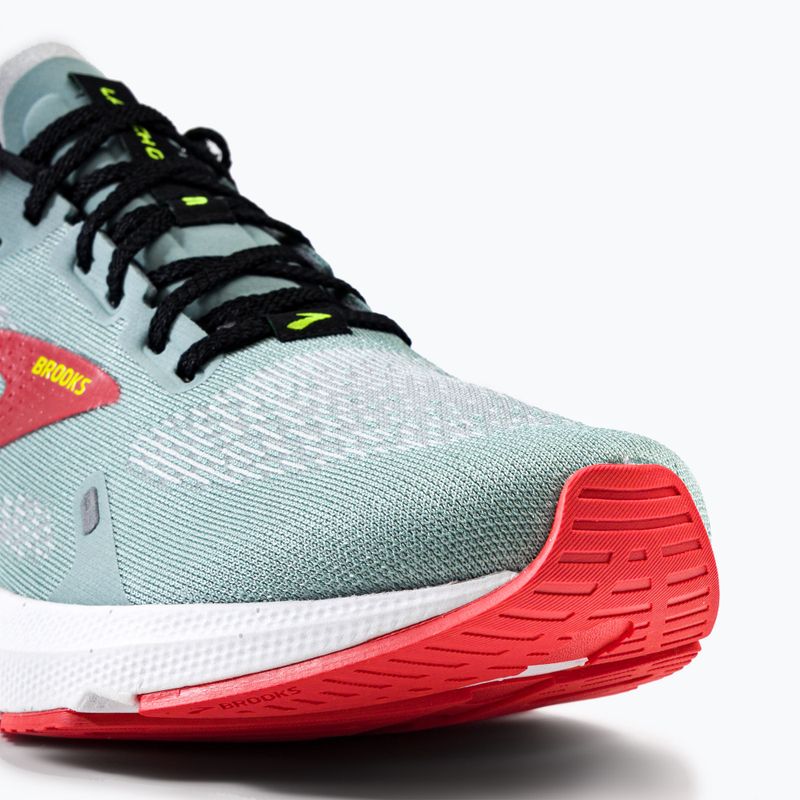 Brooks Launch GTS 9 vyriški bėgimo bateliai blue surf/black/cherry tomato 8