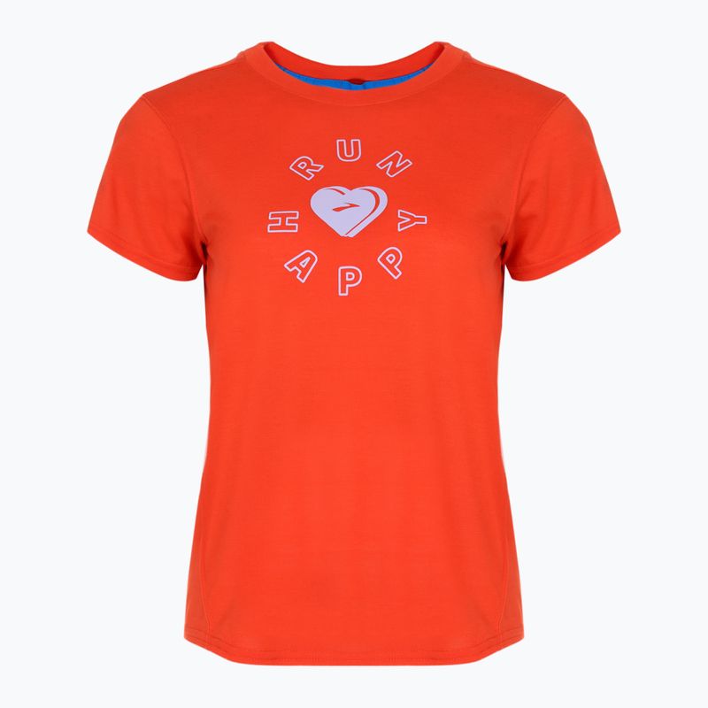 Moteriški bėgimo marškinėliai Brooks Distance Graphic jamberry/love run