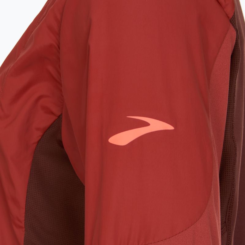 Vyriška bėgimo striukė Brooks Fusion Hybrid copper/run raisin 3