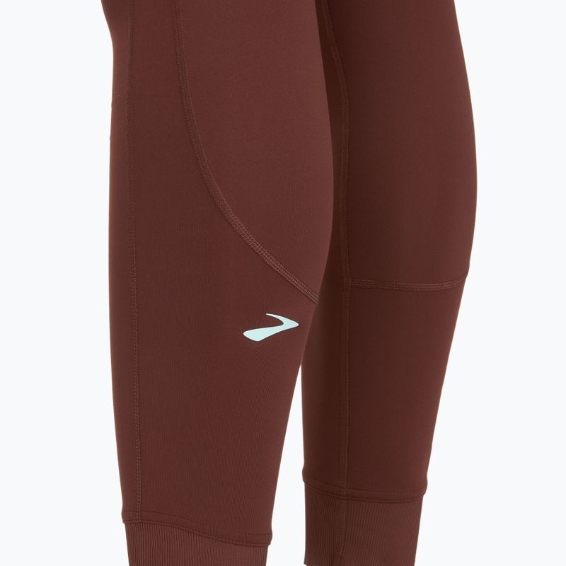 Moteriškos bėgimo tamprės Brooks Momentum Thermal Tight run raisin 3