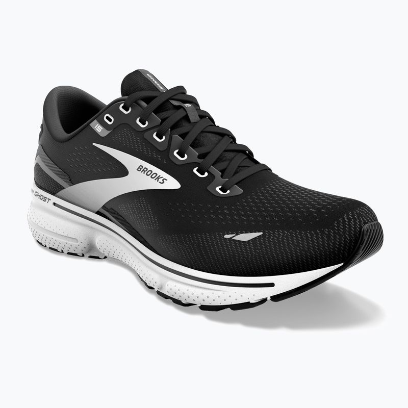 Brooks Ghost 15 vyriški bėgimo bateliai black/blackened pearl/white 10