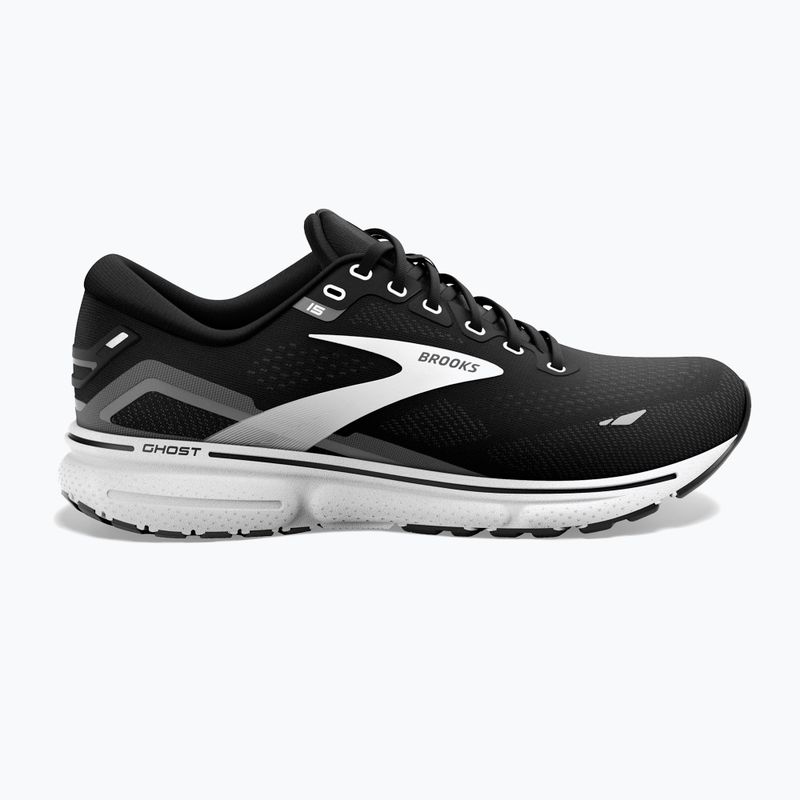 Brooks Ghost 15 vyriški bėgimo bateliai black/blackened pearl/white 11