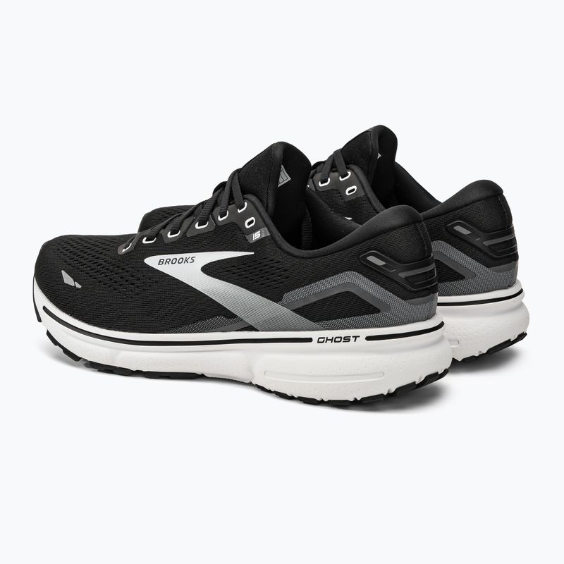 Brooks Ghost 15 vyriški bėgimo bateliai black/blackened pearl/white 3
