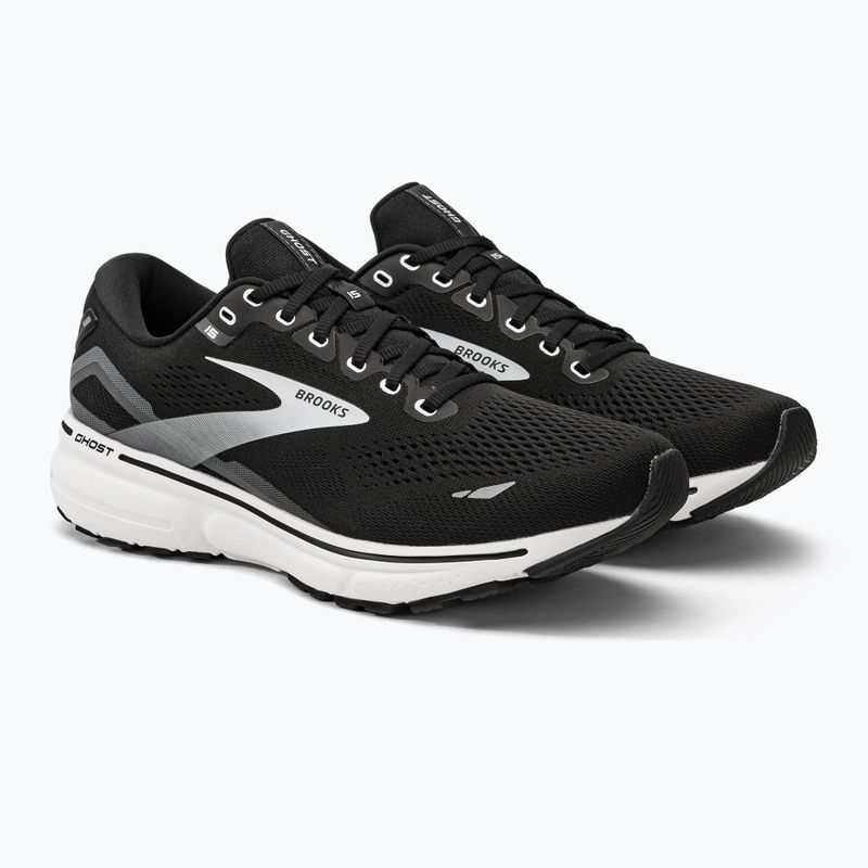 Brooks Ghost 15 vyriški bėgimo bateliai black/blackened pearl/white 4