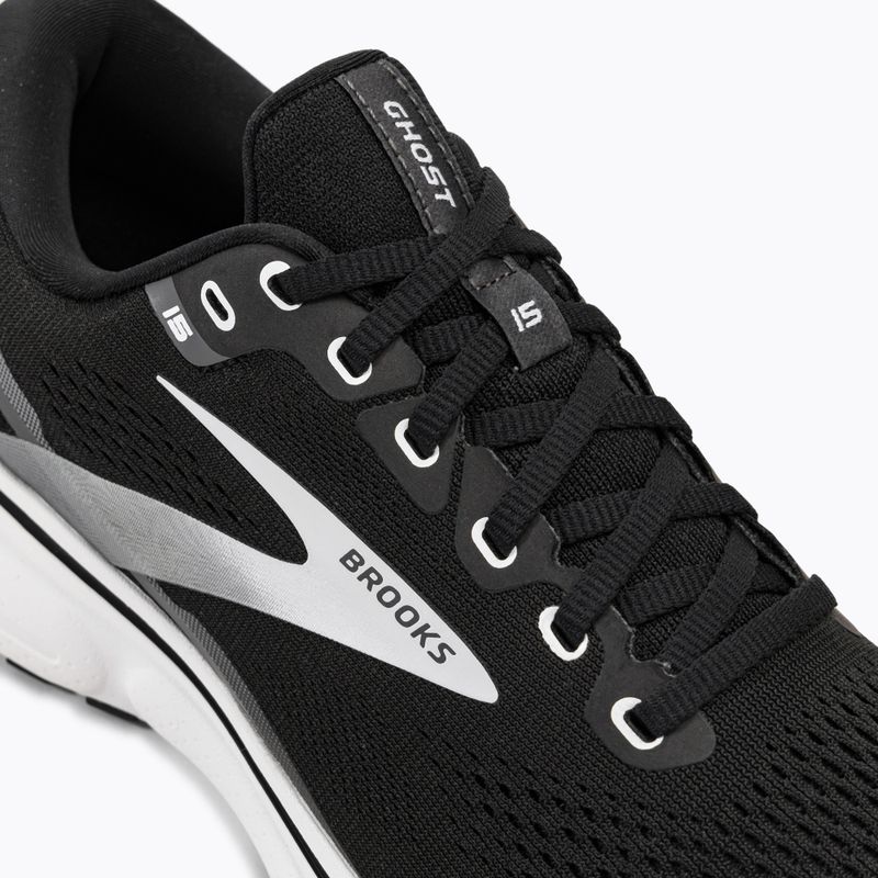 Brooks Ghost 15 vyriški bėgimo bateliai black/blackened pearl/white 8