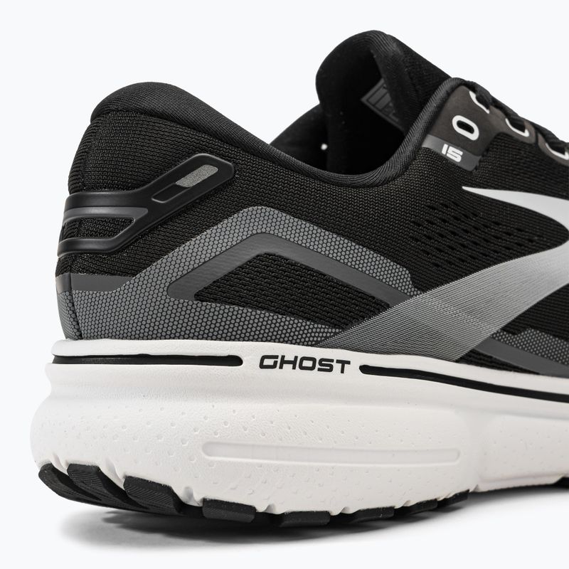 Brooks Ghost 15 vyriški bėgimo bateliai black/blackened pearl/white 9
