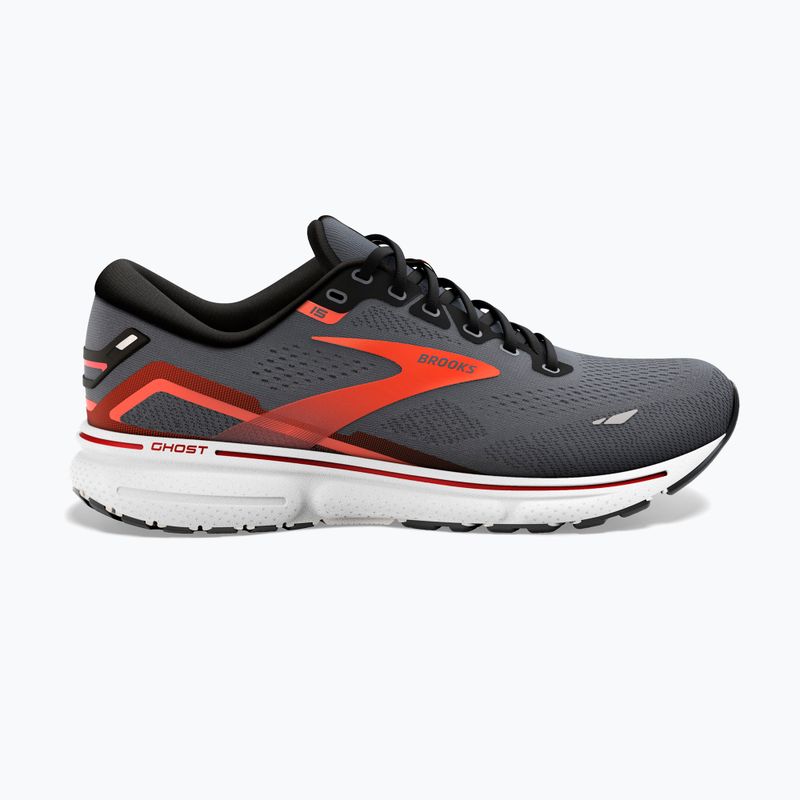 Brooks Ghost 15 vyriški bėgimo bateliai ebony/black/spicy orange 11