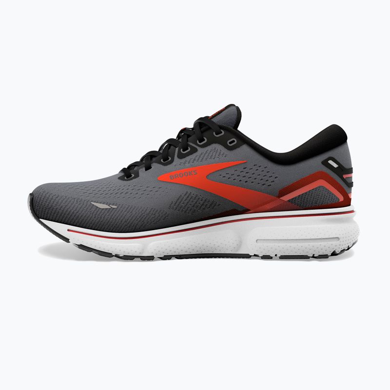 Brooks Ghost 15 vyriški bėgimo bateliai ebony/black/spicy orange 12