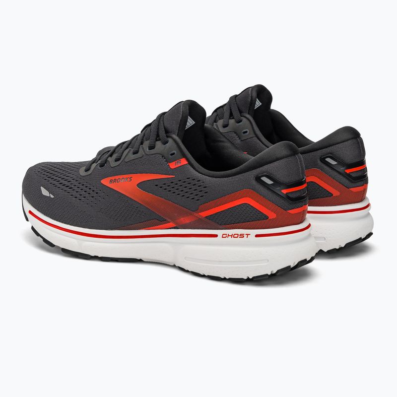 Brooks Ghost 15 vyriški bėgimo bateliai ebony/black/spicy orange 3