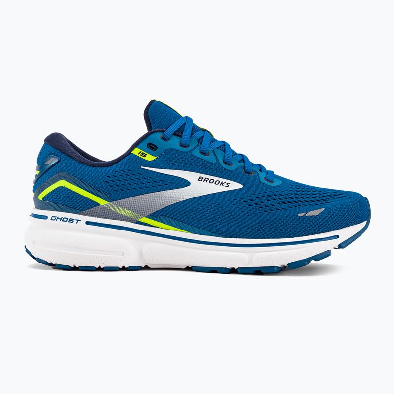 Brooks Ghost 15 vyriški bėgimo bateliai blue/nightlife/white 2