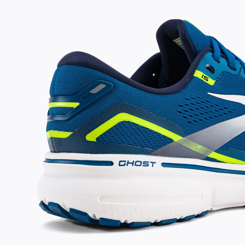 Brooks Ghost 15 vyriški bėgimo bateliai blue/nightlife/white 9