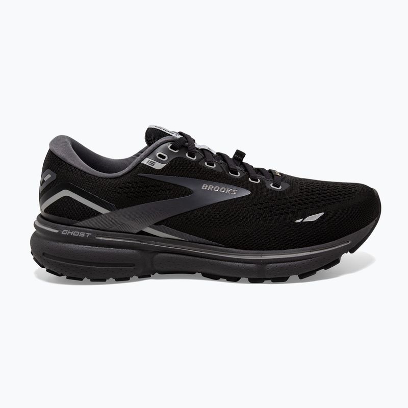 Brooks Ghost 15 GTX vyriški bėgimo bateliai black/blackened pearl/alloy 12