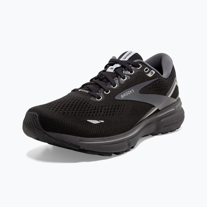 Brooks Ghost 15 GTX vyriški bėgimo bateliai black/blackened pearl/alloy 16