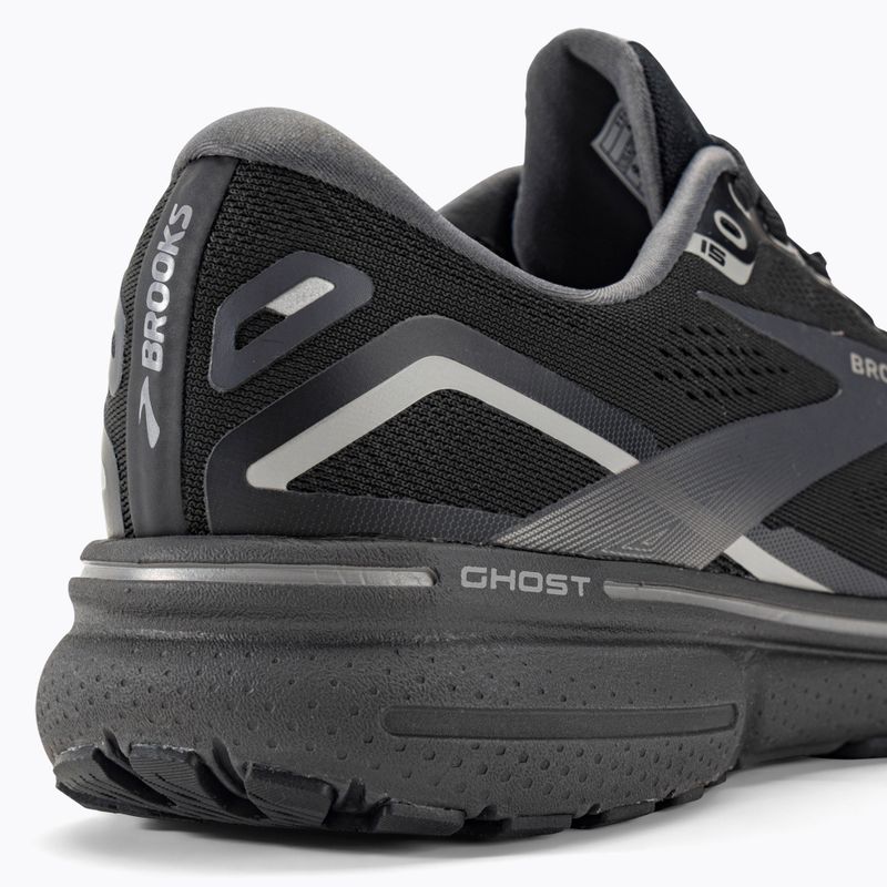 Brooks Ghost 15 GTX vyriški bėgimo bateliai black/blackened pearl/alloy 9