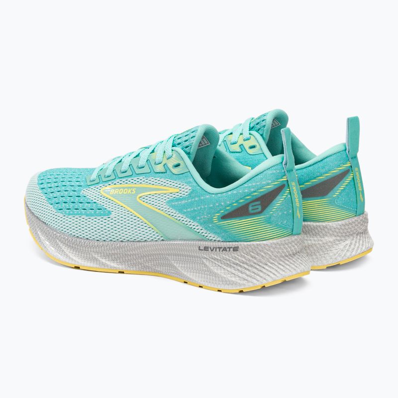 Brooks Levitate 6 moteriški bėgimo bateliai aruba blue/yellow 5