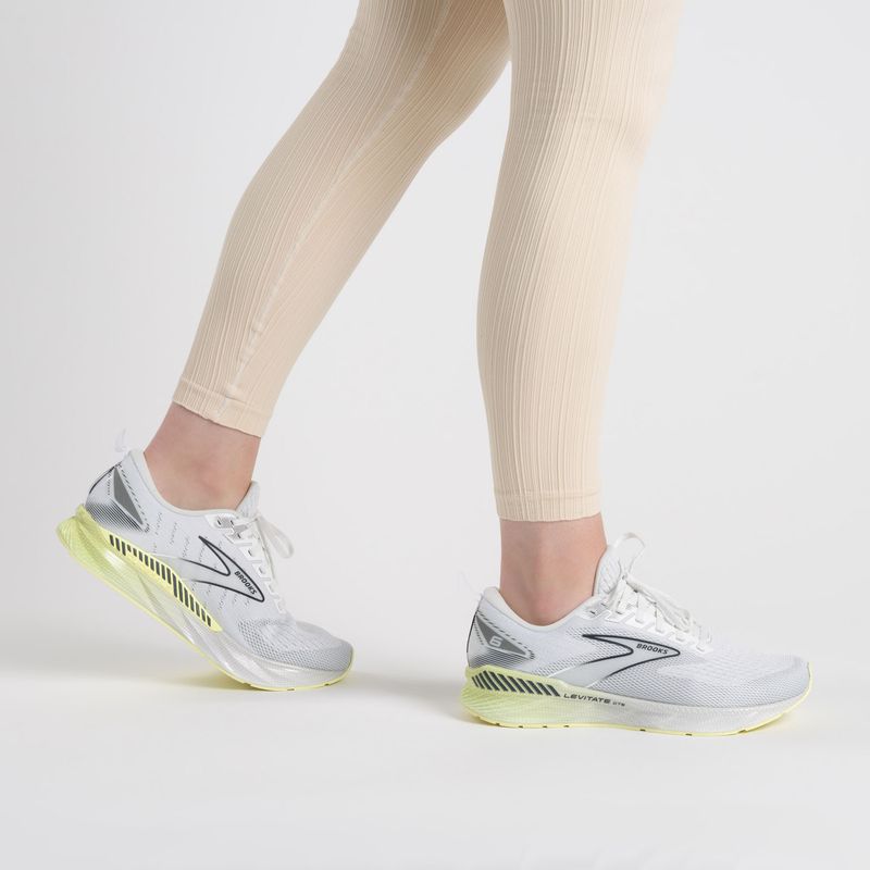 Moteriški bėgimo bateliai Brooks Levitate GTS 6 white/oyster/yellow 2