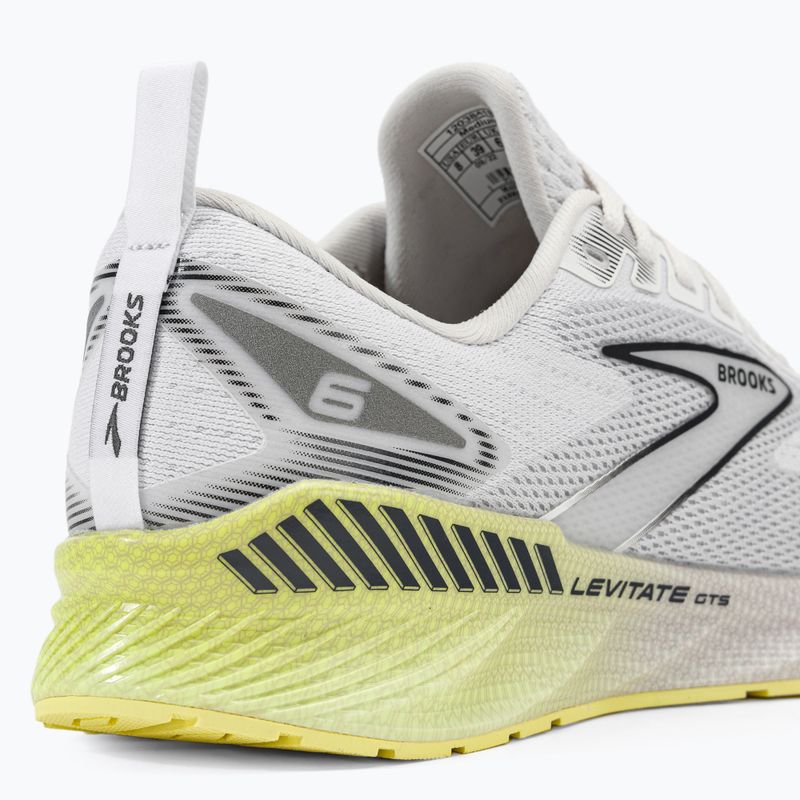 Moteriški bėgimo bateliai Brooks Levitate GTS 6 white/oyster/yellow 11