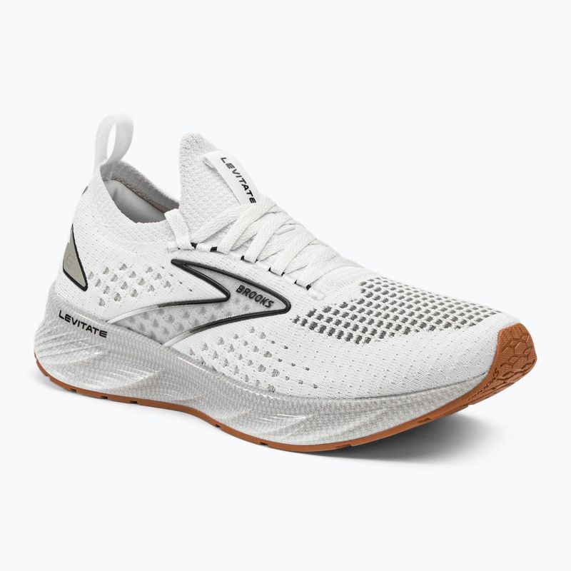 Brooks Levitate StealthFit 6 moteriški bėgimo bateliai white/brown