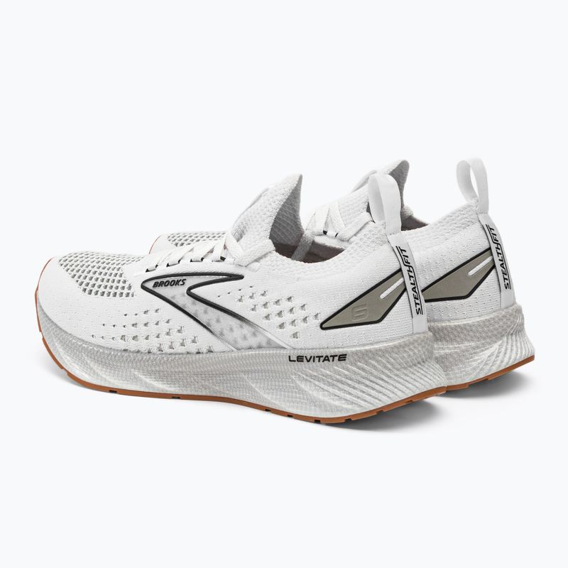 Brooks Levitate StealthFit 6 moteriški bėgimo bateliai white/brown 5