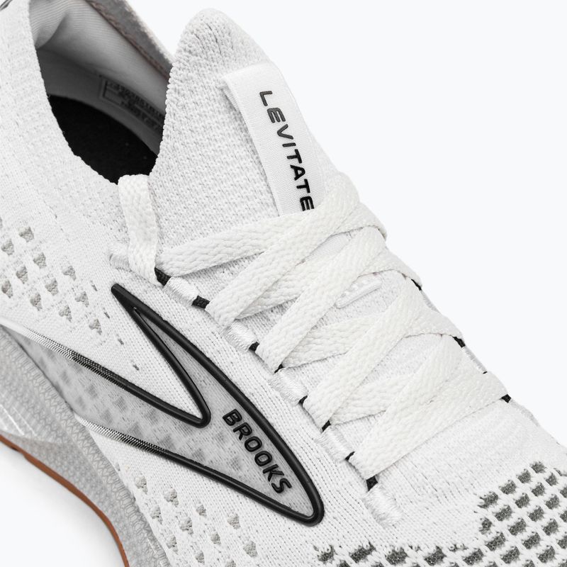 Brooks Levitate StealthFit 6 moteriški bėgimo bateliai white/brown 10