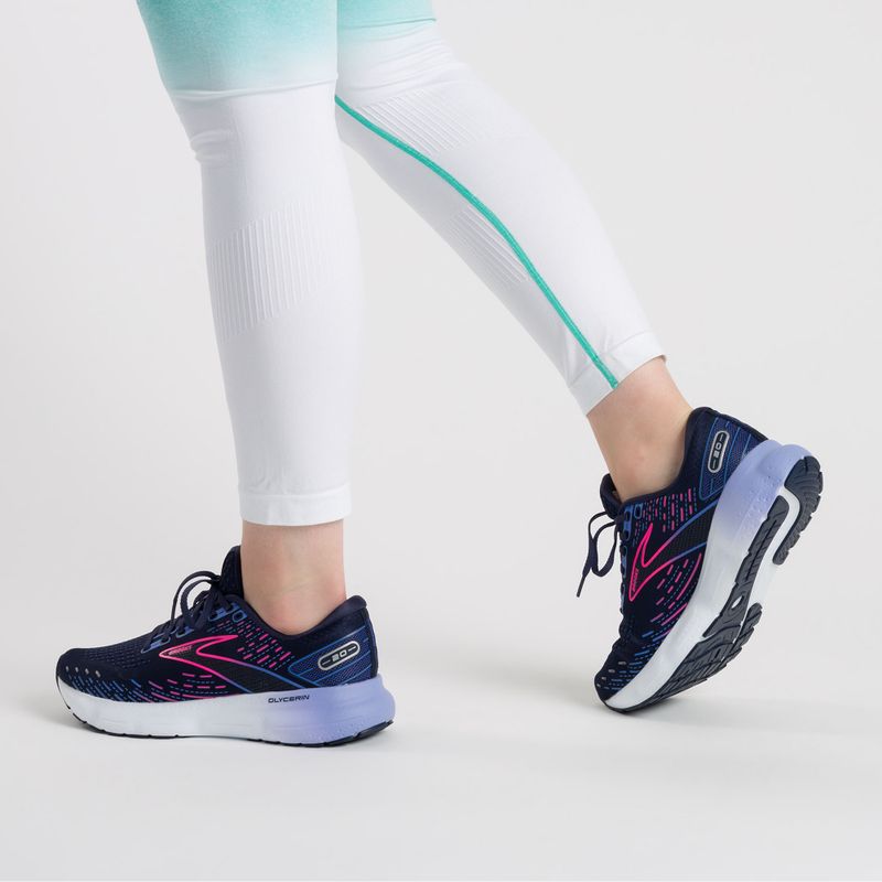 Brooks Glycerin 20 moteriški bėgimo bateliai Peacoat/blue/pink 4