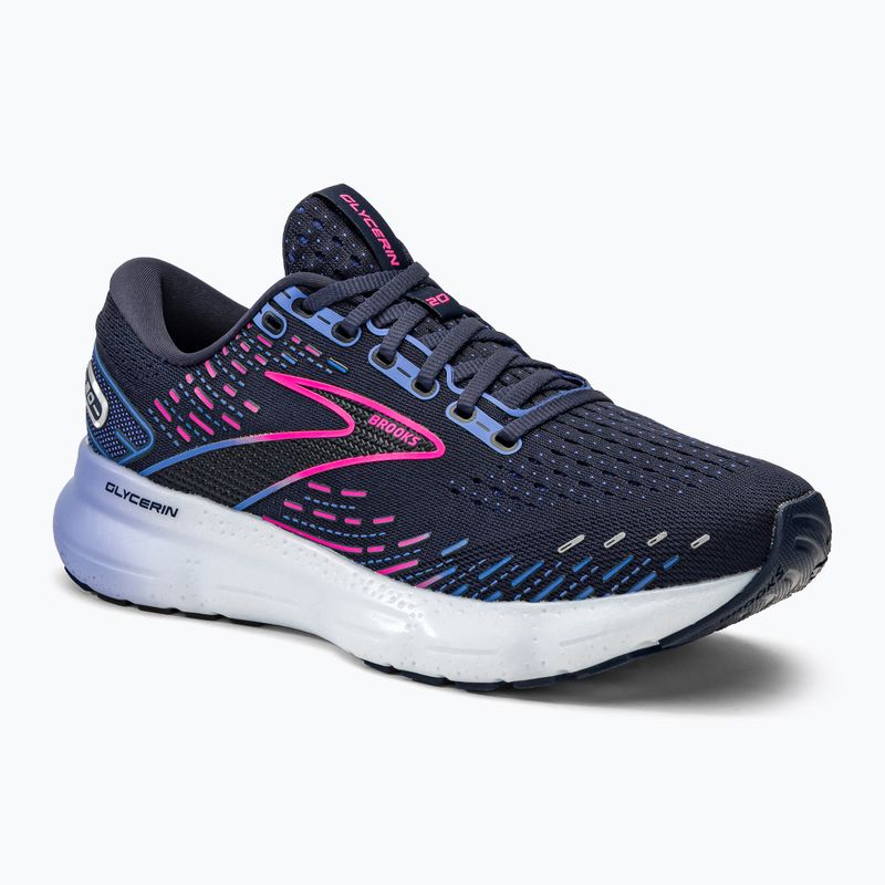Brooks Glycerin 20 moteriški bėgimo bateliai Peacoat/blue/pink