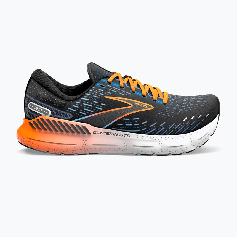 Vyriški bėgimo bateliai Brooks Glycerin GTS 20 black/classic blue/orange 12