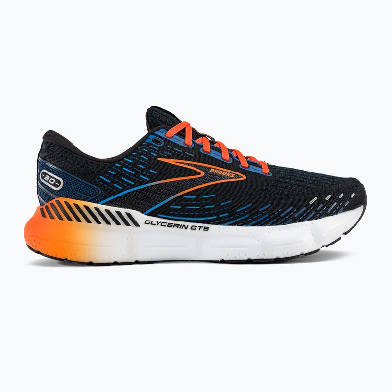 Vyriški bėgimo bateliai Brooks Glycerin GTS 20 black/classic blue/orange 2