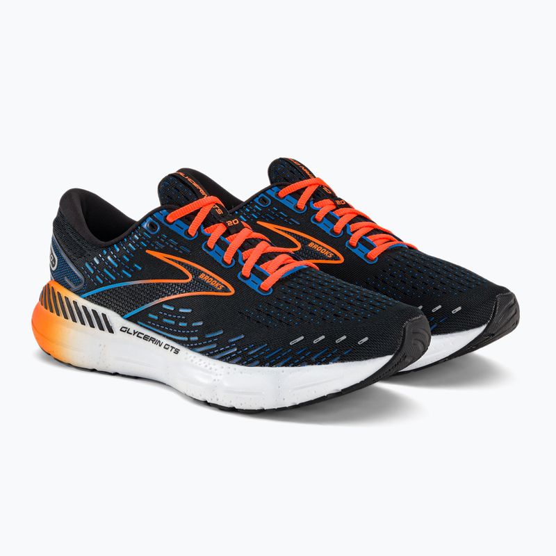 Vyriški bėgimo bateliai Brooks Glycerin GTS 20 black/classic blue/orange 4