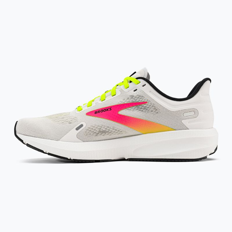 Brooks Launch 9 white/pink/nightlife vyrų bėgimo bateliai 3